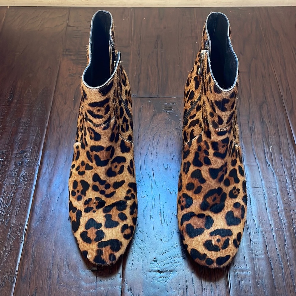Botkier leopard print booties
